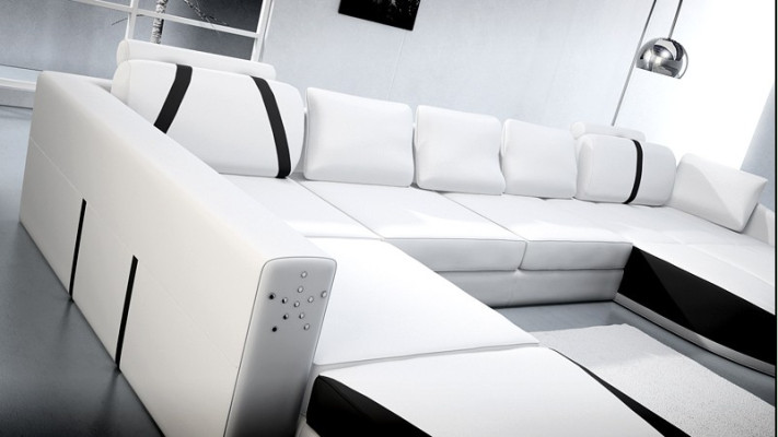 Kůžená pohovka Rozkládací sedací souprava Rozkládací sedačka Rozkládací souprava Rozkládací sedací souprava Rozkládací sedačka Rozkládací souprava Design Moderní pohovka A1122