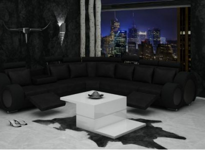 TEXTILNÍ SOFA s USB DESIGNERSKÁ SOFA GARNITURA KŮŽE ROH SOFA OBYTNÁ LANDŠAFTA ROH NOVÝ