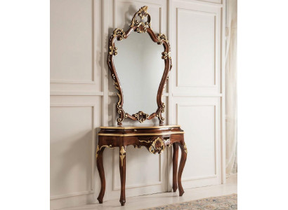 Konzolový stůl Sada zrcadel Sideboard Nové dřevo Italský nábytek Stil StileElisa