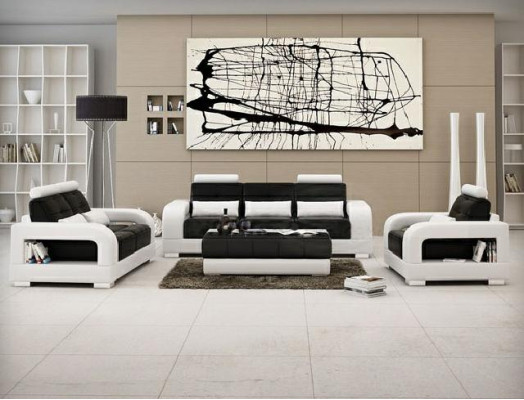 Designer Garnitur Sofagarnitur mit USB,Polster Sofa Polstergarnitur Neu H2209