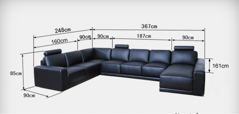 Kůžená pohovka sedací souprava rohová sedací souprava design moderní A1121.