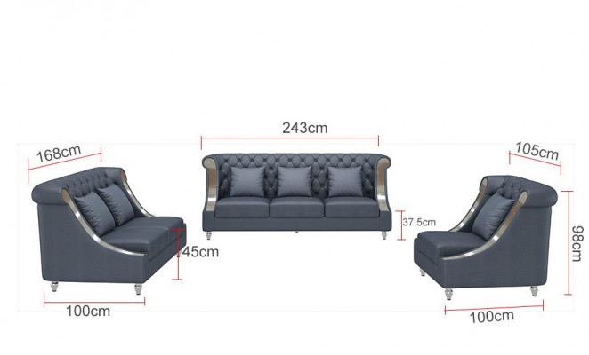 Chesterfield sada sedací soupravy, čalouněná pohovka, kožená pohovka, 3+2+1, obývací krajina, nová.