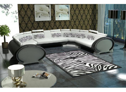 Sedací souprava Obývací krajina Moderní pohovka Rohlíková sedačka Kožená sedačka Potah USB