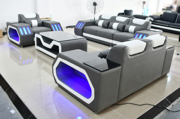 Sofa set 3+2+1 sezení, stolní stolík, set nábytku design Moderní 4 díly Moderní