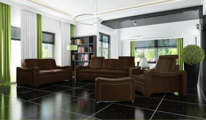 LEDERSOFA Maßanfertigung SOFA SOF 3+2+1 USB COUCH GARNITUR POLSTERGARNITUR Neu