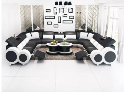 Ecksofa UForm Moderní pohovka Kožená sedačka Pohovky Designérské garnitury