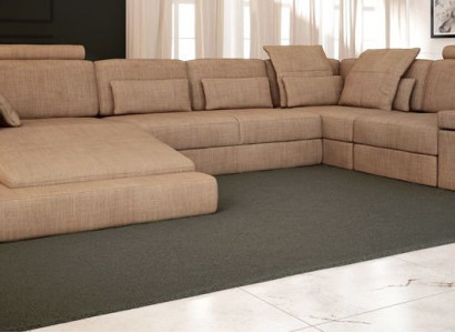 UForm čalouněné pohovky Textil Design Osvětlená obývací stěna Rozkládací pohovka Sedací souprava Sofa Couch