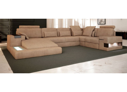 UForm Polster Couchen Textil Design Beleuchtet Wohnlandschaft Ecksofa Sofa Couch  UForm potahy Pohovky Textil Design Osvětlený Obývací kout Rohová pohovka Pohovka