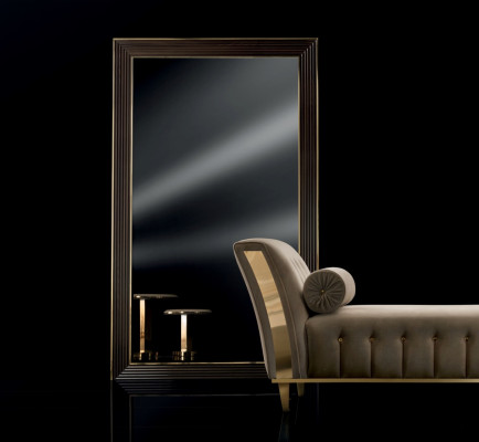 Design zrcadlo Nástěnné zrcadlo Dřevěný rám Visací zrcadlo Luxusní nábytek arredoclassic