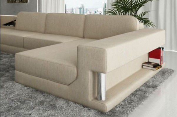 U-Forma Sofa Pohovka Design Pohovka Textil Moderní Polštář Nový Obývací pokoj Rozkládací pohovka