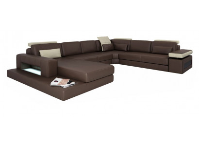 Wohnlandschaft Nová potahová pohovka Wohnlandschaft Design Moderní rohová sedací souprava U-formová pohovka