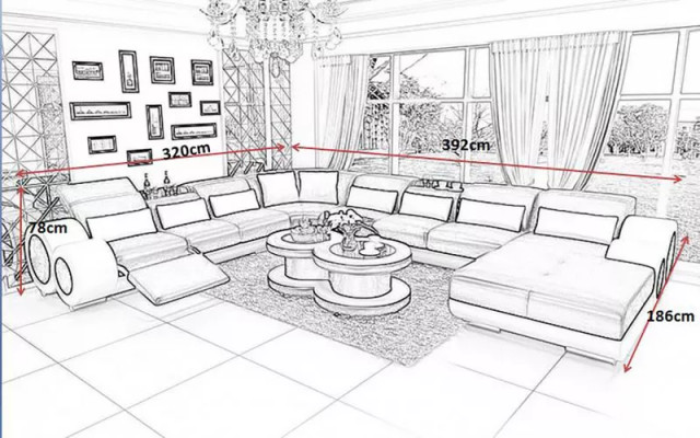 Eckgarnitur Wohnlandschaft rohová sedací souprava rozkládací pohovka Design pohovka Pohovky Pohovky Stůl 2 dílný.