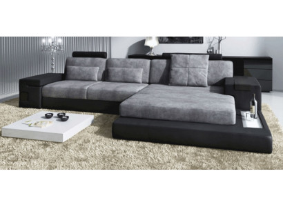 Rohová sedací souprava do obývacího pokoje L-Formát Potahový materiál Sofa Leder Design NOVÉ Moderní