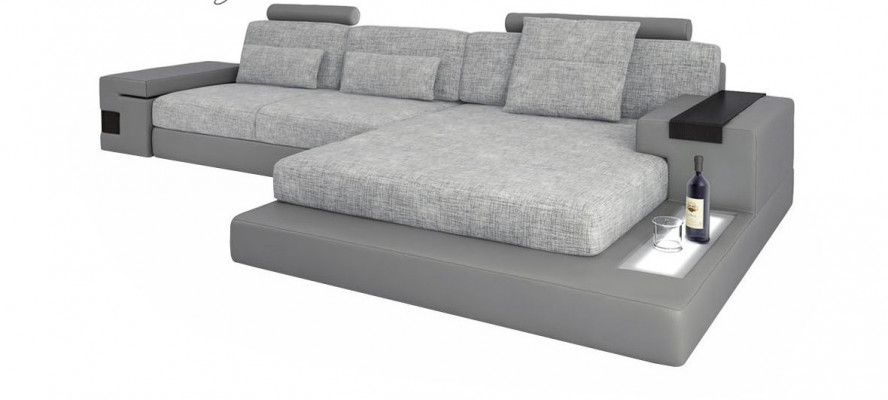 Design rohová sedací souprava z kůže L-formátu Moderní styl Pohovka Polstrovaný nábytek Obývací pokoj Nový