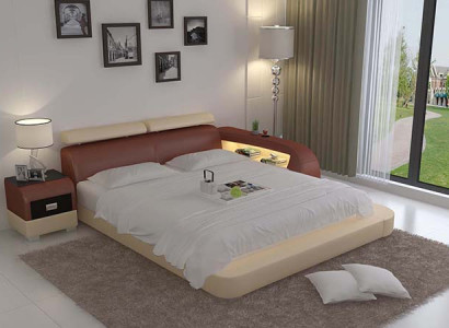 Vodní postel Hotel Dvojlůžko Postele Kompletní kožená postel Postel s polstrováním Voda LB8801