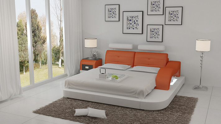 Vodní postel Hotel Dvoulůžko Postele Kompletní Kožená postel Polstrovaná poste LB8802