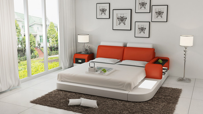 Vodní postel Hotel Dvojlůžko Postele Kompletní kožená postel Polštářová postel Voda LB8804