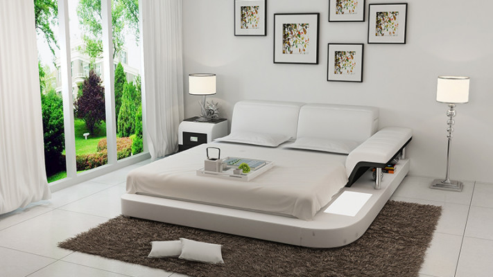 Vodní postel Hotel Dvojlůžko Lůžko Kompletní Kožená postel Postel s polštářem Voda