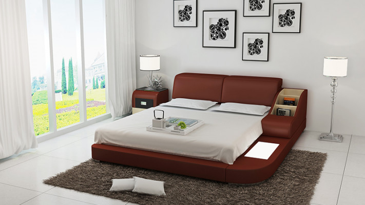 Vodní postel Hotel Dvojpostel Postele Kompletní kožená postel Polstrovaná postel Voda LB8815