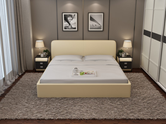 Vodní postel Hotel manželská postel Plné postele Postel z kůže, polstrovaná vodní postel LB8836
