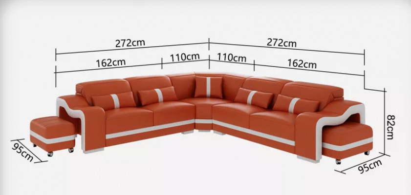 Rohová sedací souprava sedací soupravy obývací pokoj pohovka pohovka taburet konferenční stolek nový