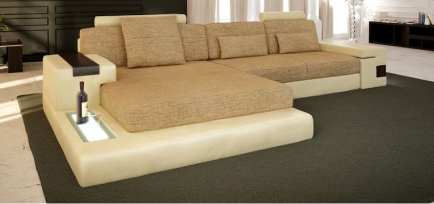 L-Forma Sofa Pohovka Design Pohovka Textil Moderní čalouněný obývací kout Nové