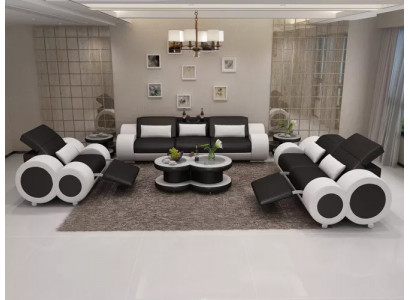 Obývací krajina Designová sofa Sofa sestava 3+2+1 Sedací rohový nábytek Potahová sestava