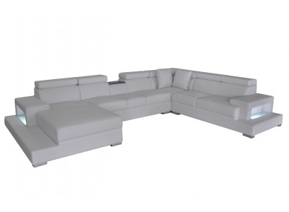 Design Kůže Potah Pohovka Koutová Obývací Pokoj Gauč XXL Designér