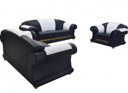 3+2+1 sada kožených sedadel pohovka gauč Polštáře gauče pohovky pohovky obývací stěna Luxus Nový