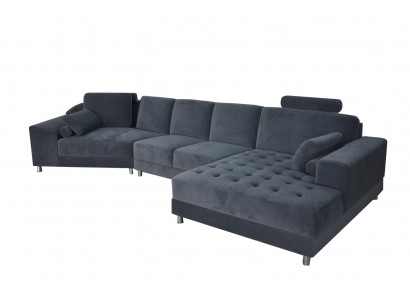 Moderní textilní rohová sedačka sedací souprava obývací pokoj L tvar obývací krajina USB rozkládací pohovka