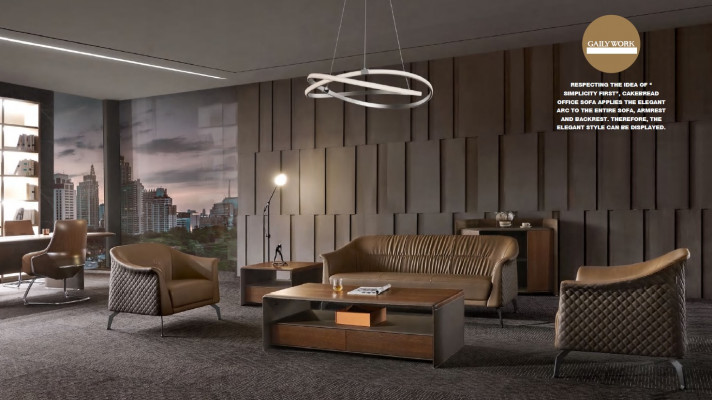 Sofa set Design Pohovka Polstrovaná Pohovka ze skůry Moderní Nová 311