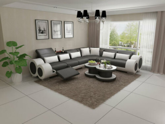 Design rohová sedací souprava potahová pohovka kůže sedací souprava Moderní pohovky gauče