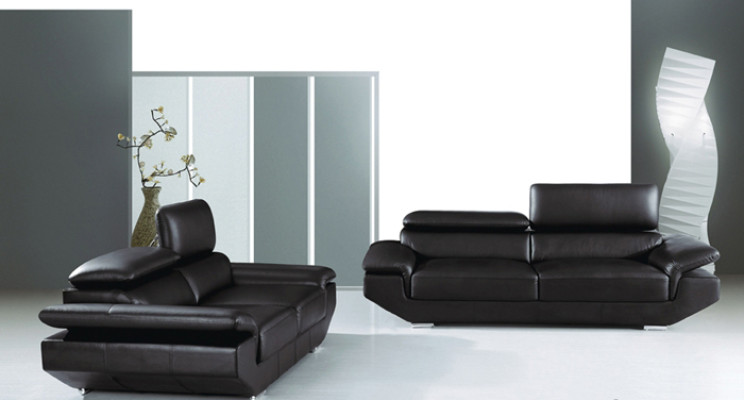 Sofagarnitur mit USB Polster Sofa Sitz Leder Garnitur 3+2 Sitzer Weilrod 