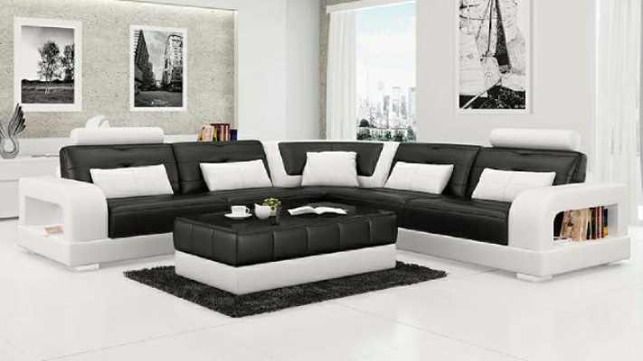 LEDERSOFA SOFA mit USB,ECKSOFA