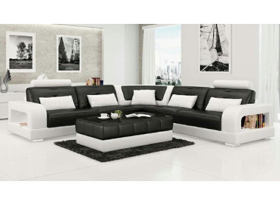 LEDERSOFA SOFA mit USB,ECKSOFA