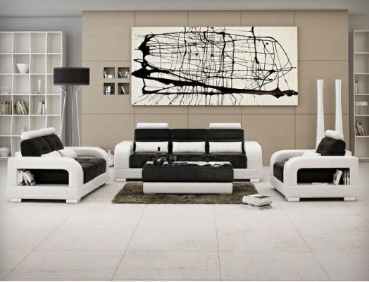 Návrh Garnitur Sofa Set Polstrová Pohovka Pohovka Nové Polstrové Potahy H2209