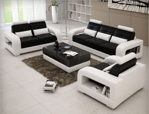 Návrh Garnitur Sofa Set Polstrová Pohovka Pohovka Nové Polstrové Potahy H2209