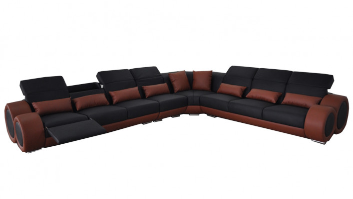 Design Ecková sedací souprava, potah sedací souprava z kůže, moderní sedací soupravy, nové gauče