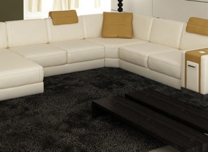 Žijící krajina Návrhářská pohovka LED USB Pohovka Big Potah Pohovka Kožená Sofá Sousední Roveň Sedadlo