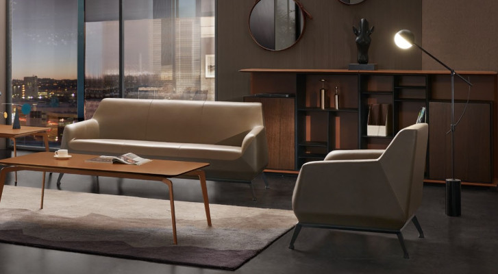 Nastavit kožená sedací souprava pohovka obývací krajina 3+1 moderní design