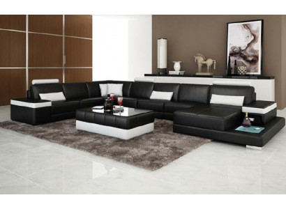 Žijící krajina pohovka potah rohová sestava designová kožená pohovka Big Sofa s USB