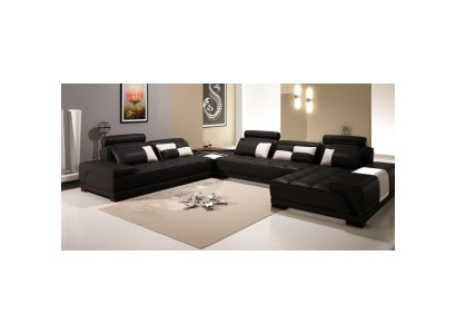 Sofa s USB, sedací souprava Couch XXL Big Eck Sofas Wohnlandschaft Ecksofa Nový