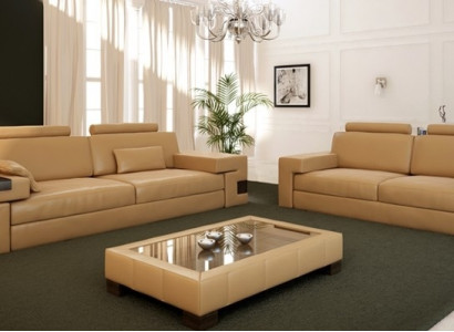 Kůň Sofa USB Moderní sedací souprava 3+2+1 Pohovka Sedací polštář Garnitury Set