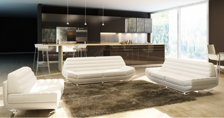 Sofa sestava 3+2+1 Pohovka Polštáře Sedací souprava Pohovka Garnitur Designer KalbachB