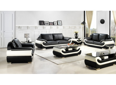 Sofa set s polstrováním Couch 3+2+1 z kůže Sada sedadel T777