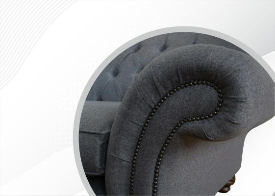Velké pohovky Chesterfield Polster Design Luxus Sofa 4 Sitzer Textil Couchen