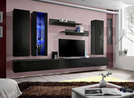 TV stojan Moderní nástěnná police Obývací pokoj Design Zařízení Stěnová jednotka Nábytek