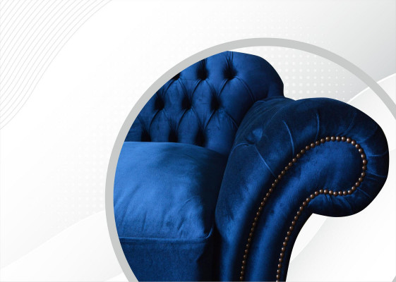 xxl Velká pohovka Chesterfield 240 cm kožené sedačky 4-sedadlové.