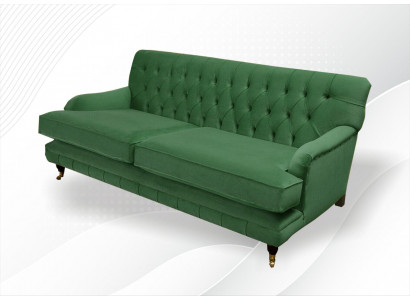 Chesterfield Design Pohodlná pohovka vysoce kvalitní tříkovercová čalouněná látka