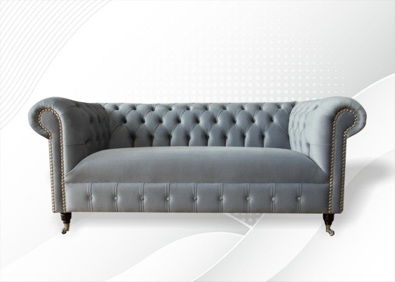 Chesterfield Police Příjezd Upholstery Leather Textile Couches Decoration Suite